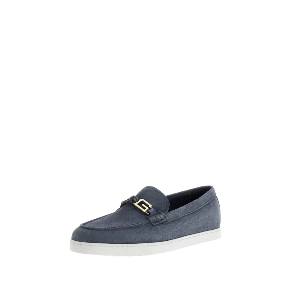Guess Men's Blue Loafers - Loafers - 7 Uk - Shoes