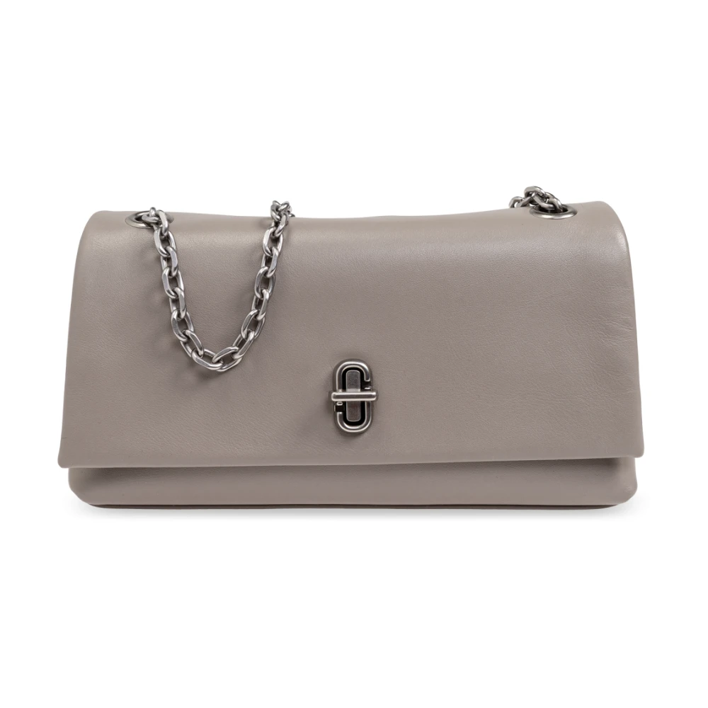 Marc Jacobs Leren schoudertas Gray Dames