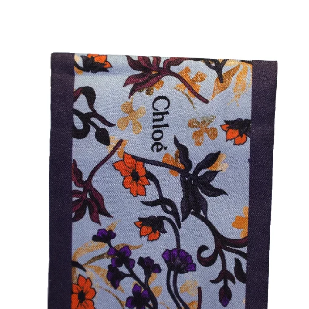 Chloé Pre-owned Silk scarves Multicolor Dames