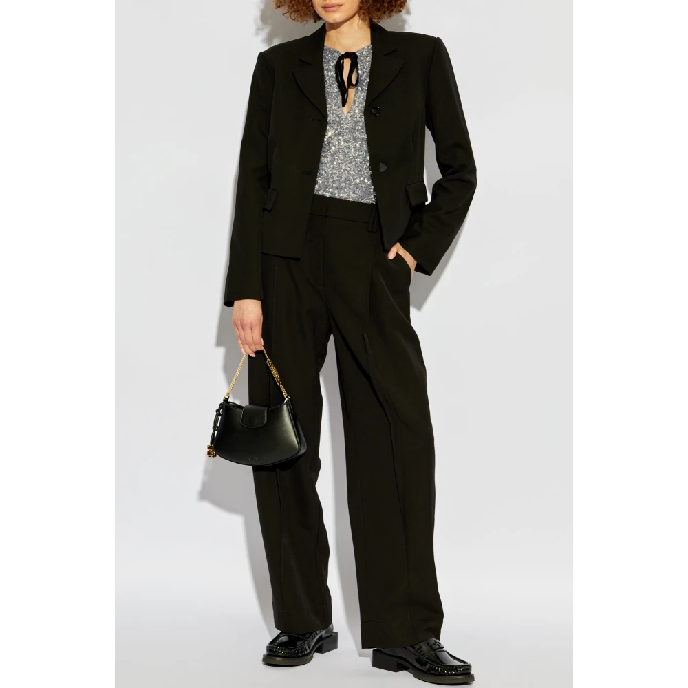 Ganni Paillettentop Gray Dames