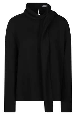 Silkescrepe scarf-skjorta