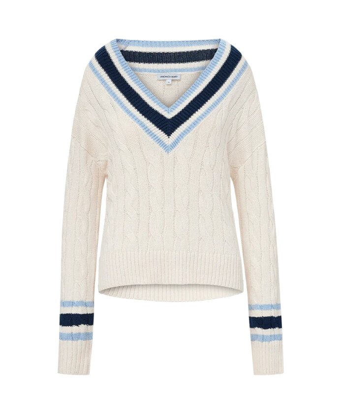 white-cable-knit-v-neck-sweater