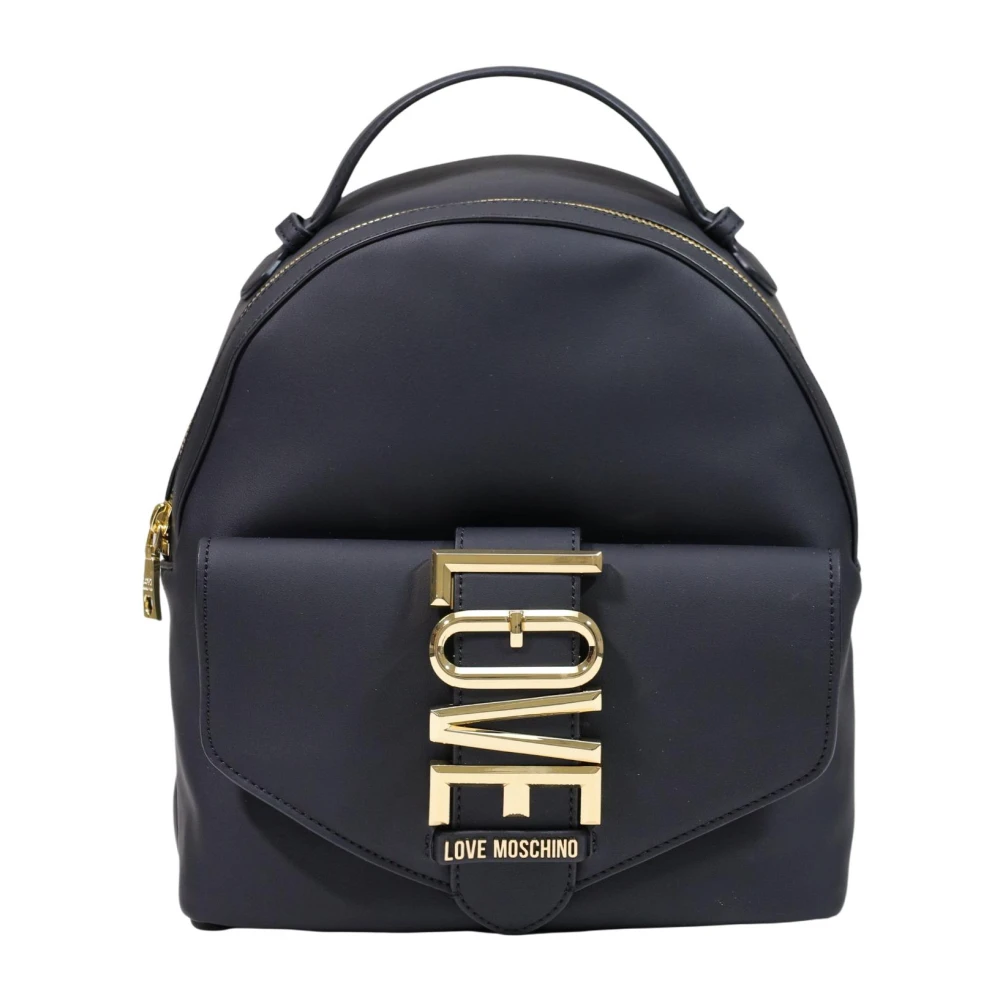 Love Moschino Black Polyethylene Backpack - Image 2