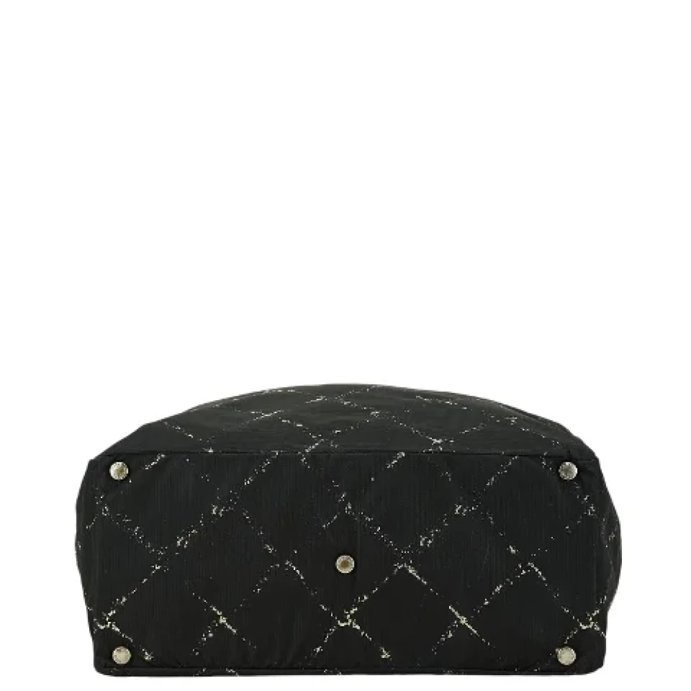 Chanel Vintage Pre-owned Canvas chanel-bags Black Dames
