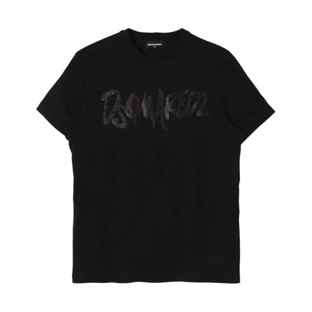 Dsquared2 Men's Black Short Sleeve Cotton T-Shirt