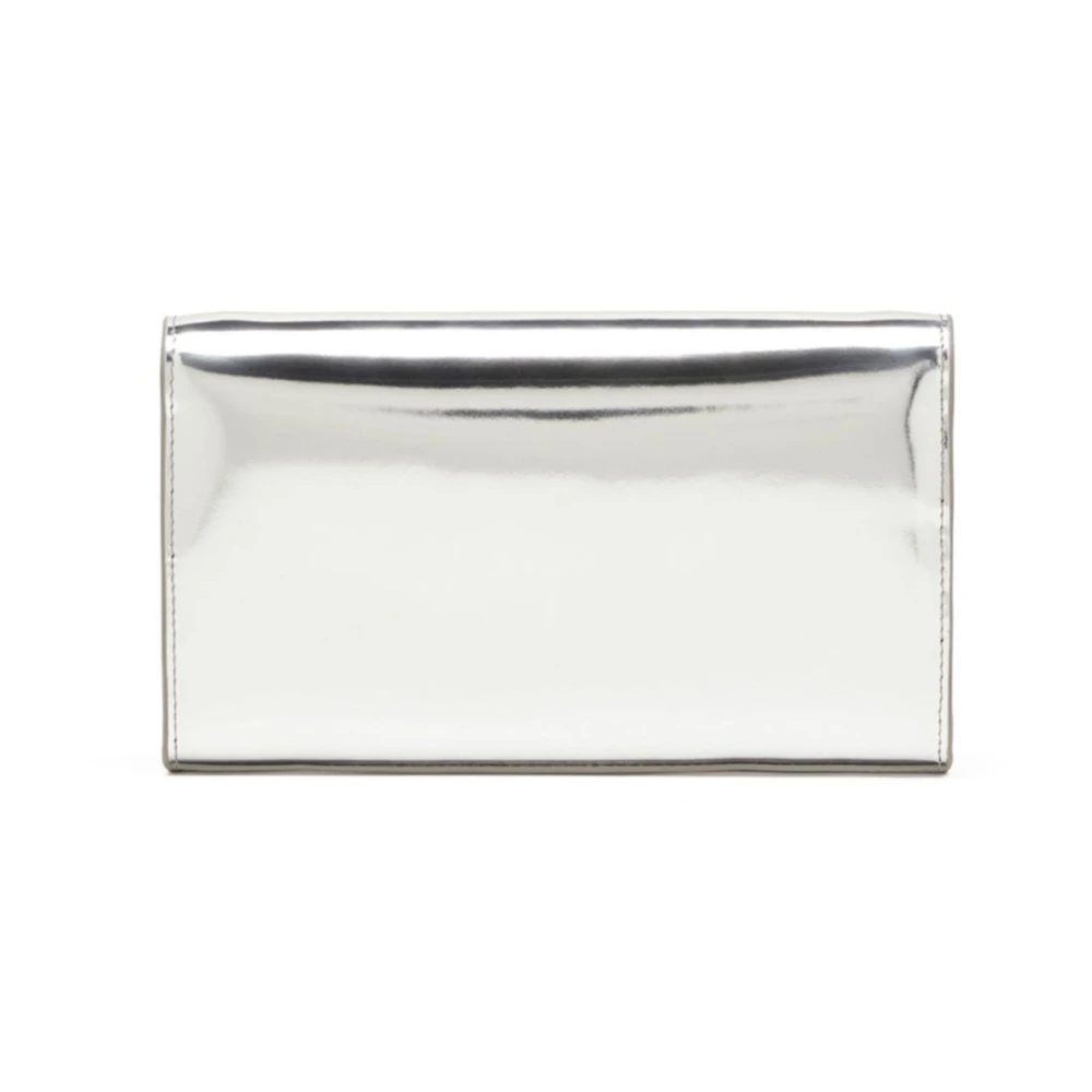Diesel Spiegelend Leren Portemonnee Band Tas Gray Dames