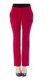 Fuchsia Polyester Jeans & Pant