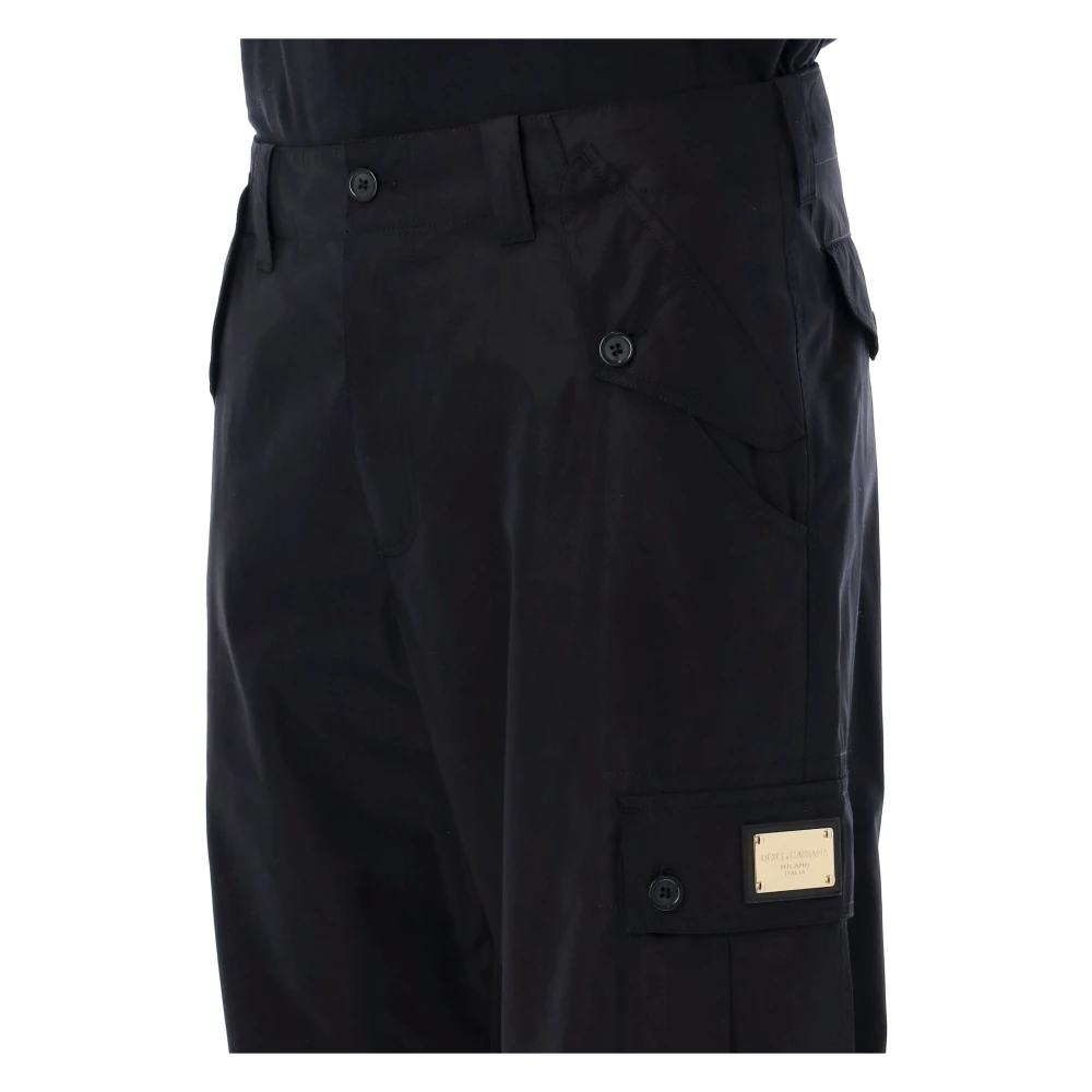Dolce & Gabbana Cargo Pant Stijlvol en Functioneel Black Heren