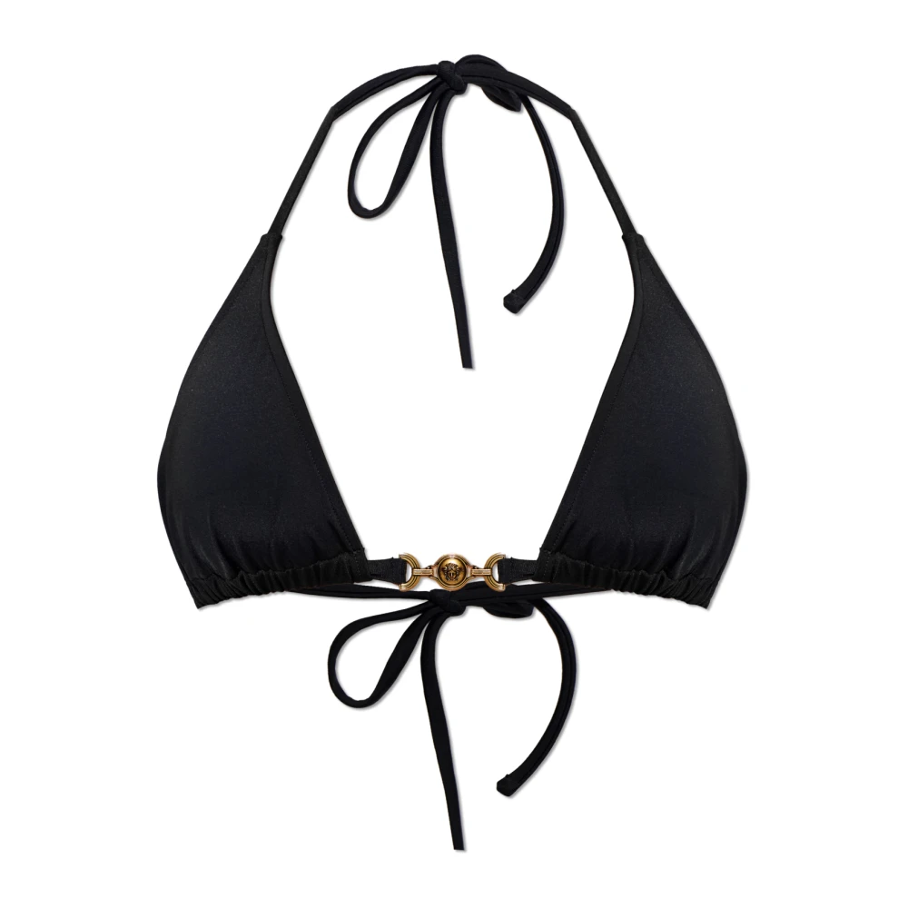 Versace Black Bikini Top - Female - Bikinis - L - Swimwear
