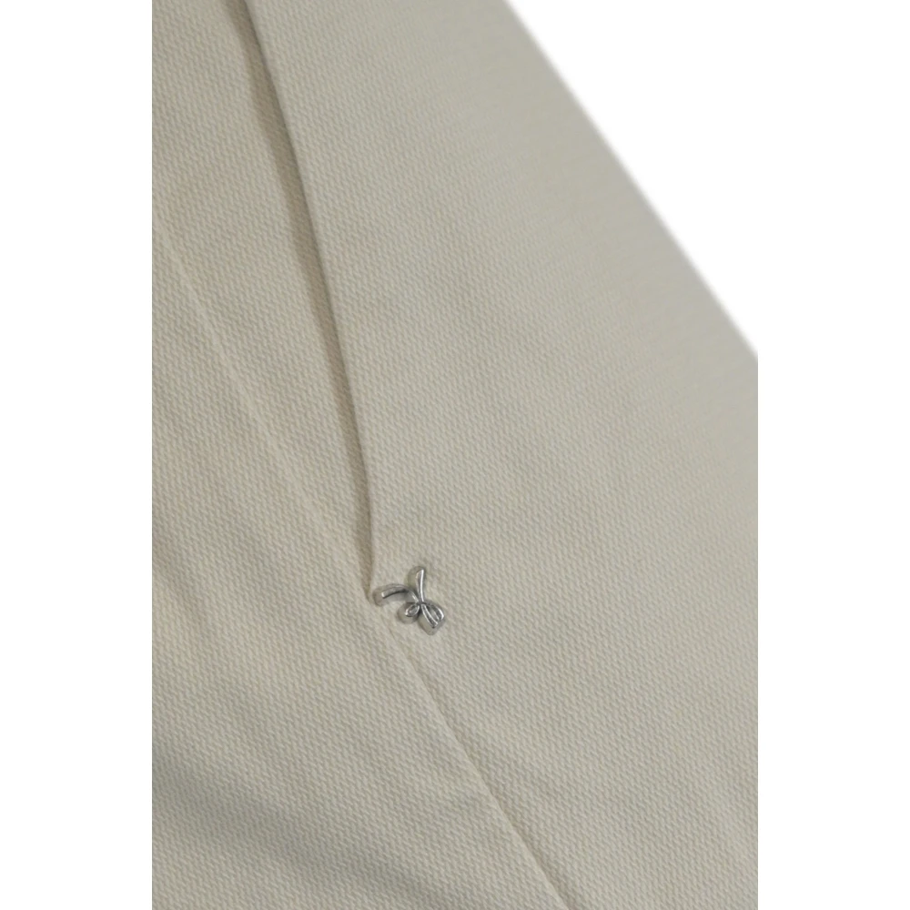 Re-Hash Beige Katoenen Broek Regular Fit Beige Dames