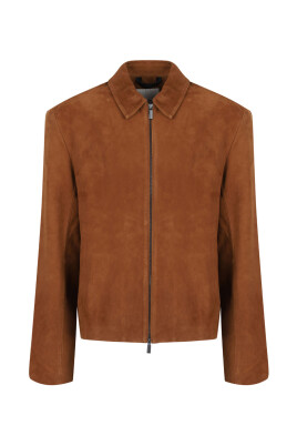brown-classic-collar-zip-jacket