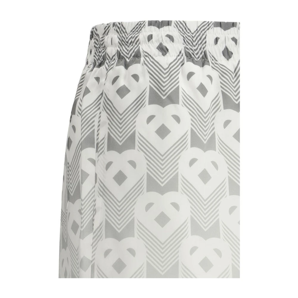 Casablanca Logo Detail Zijden Trekkoord Shorts Multicolor Heren
