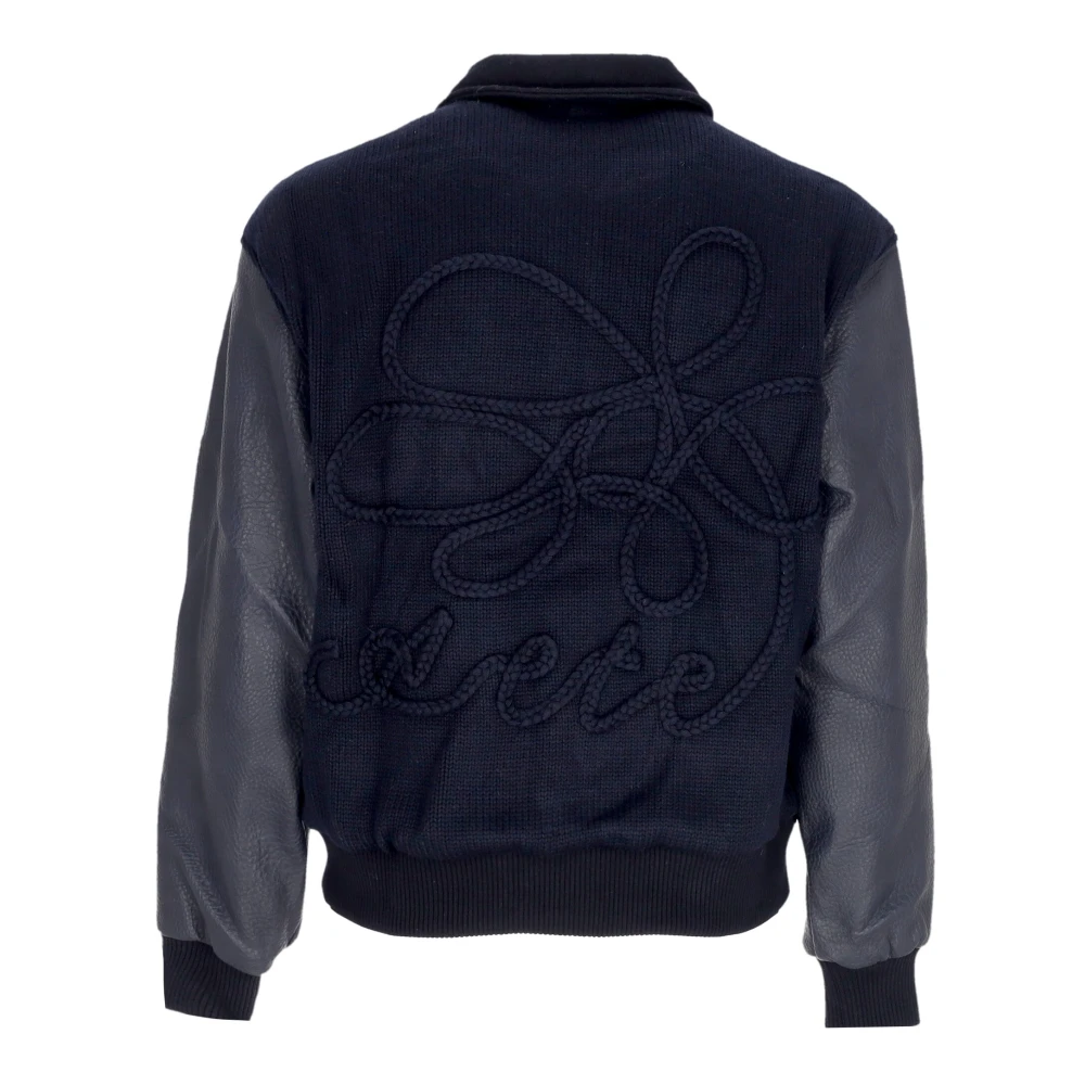 Arte Antwerp Geborduurde Flower Varsity Jas Blue Heren