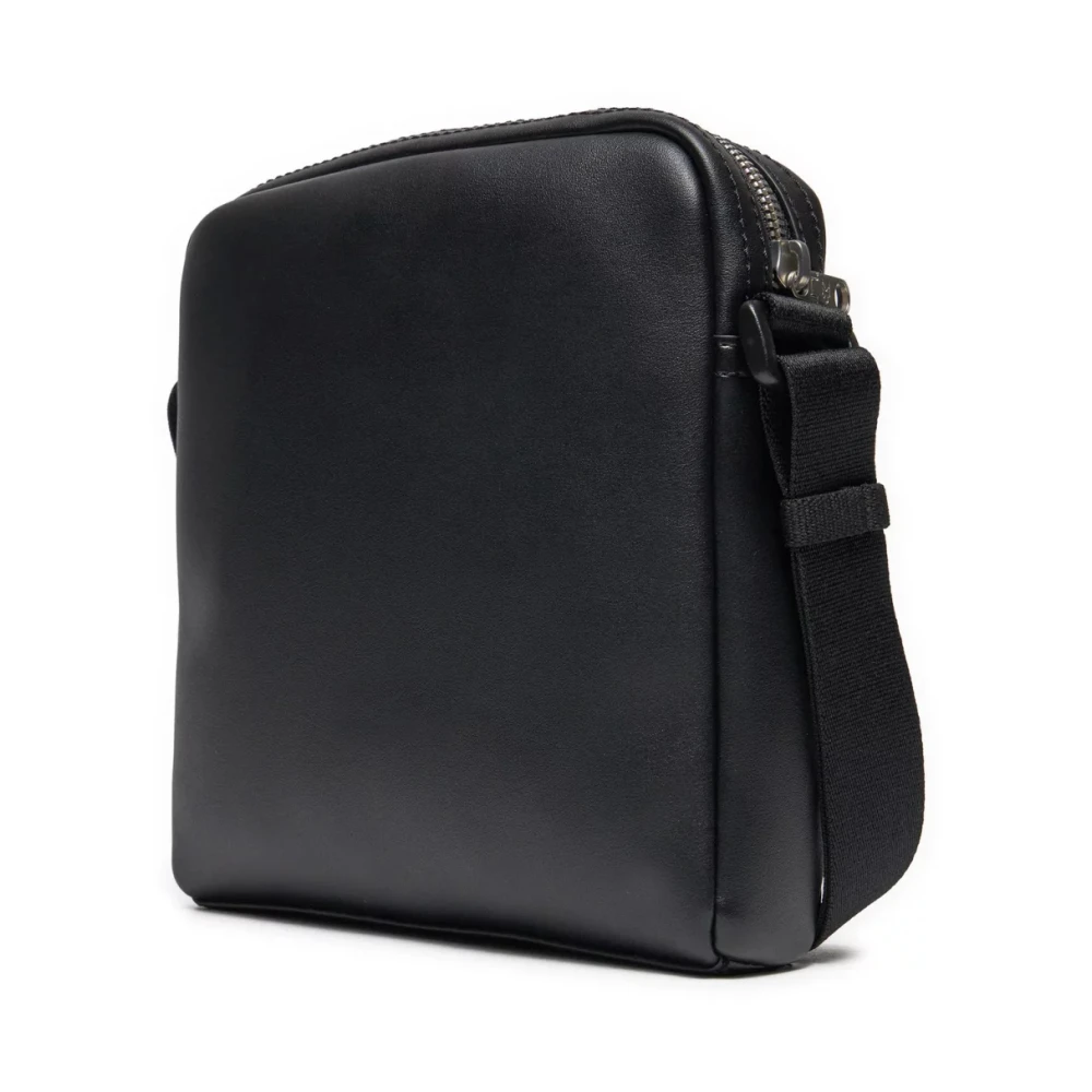Calvin Klein Zwarte Logo Schoudertas Black Heren
