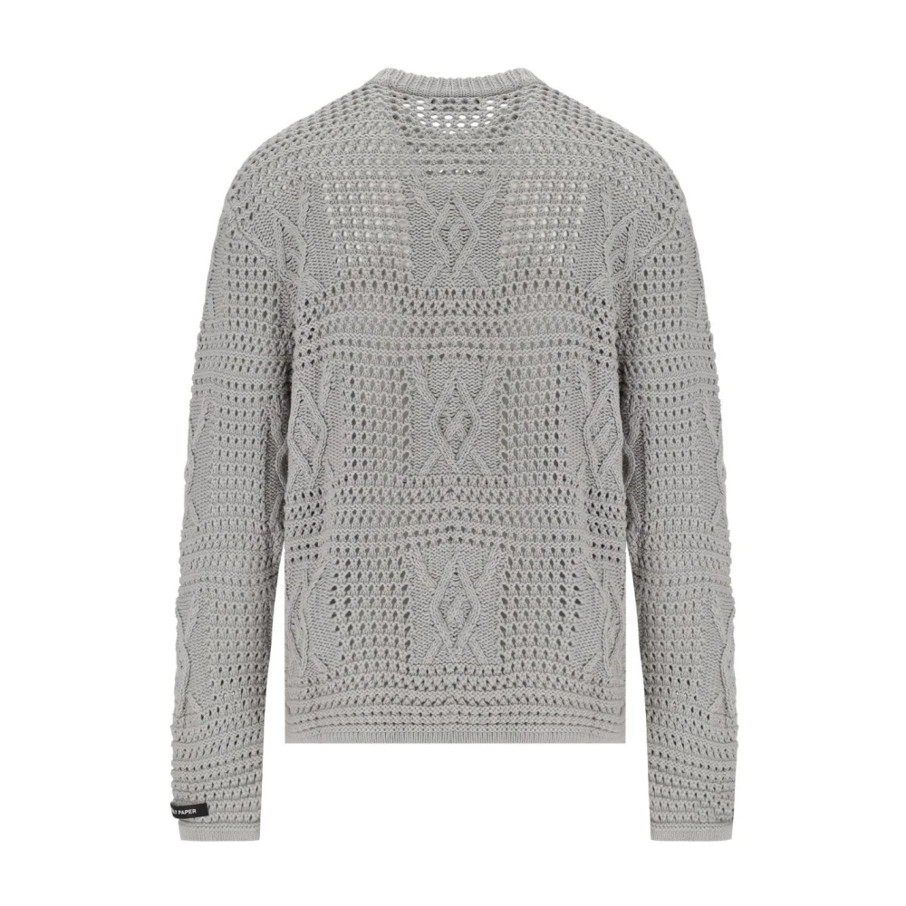 Daily Paper Round-neck Knitwear Gray Heren