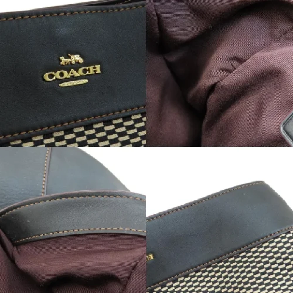 Coach Pre-owned Canvas shoulder-bags Black Dames