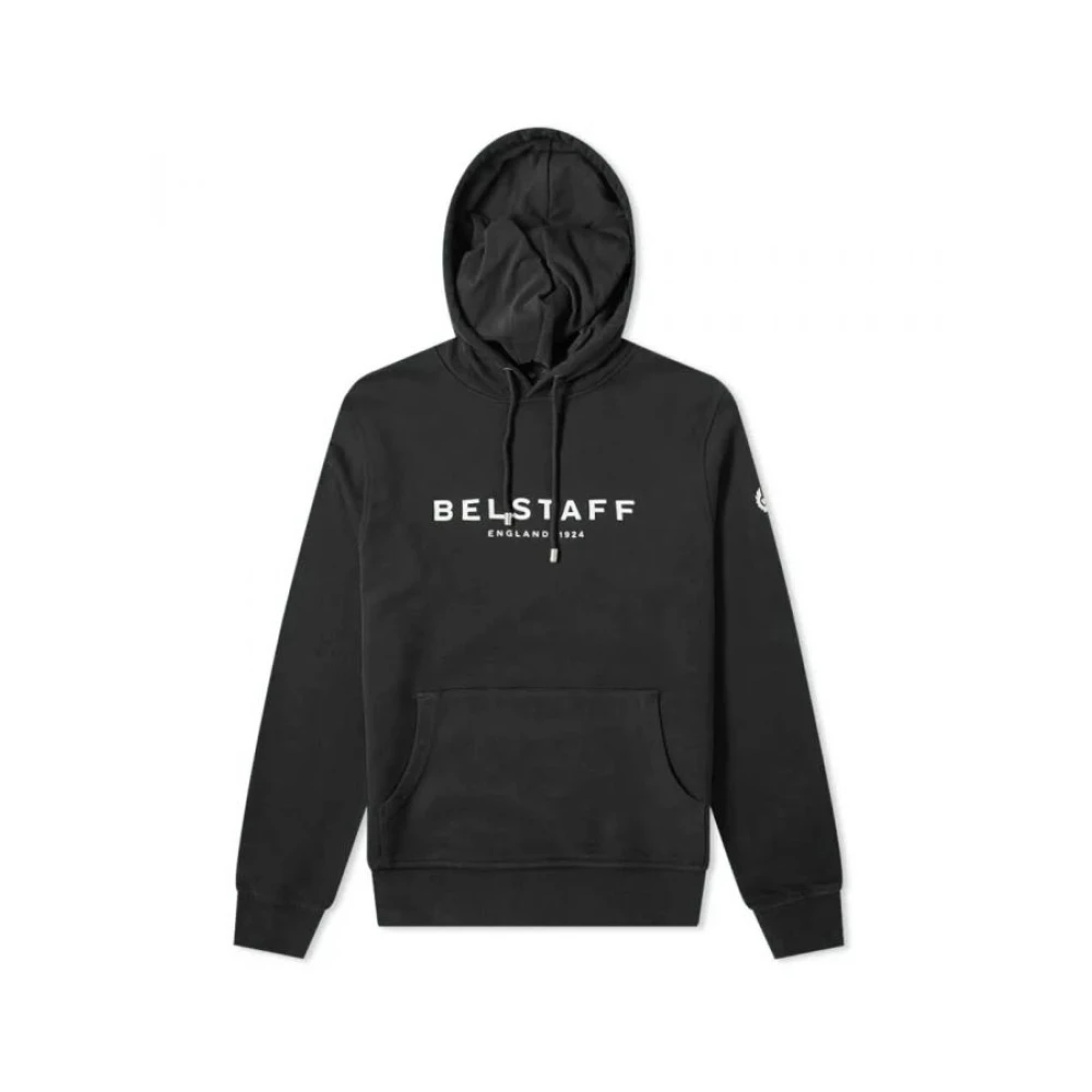 Belstaff 1924 Hoodie in Zwart en Wit Black Heren