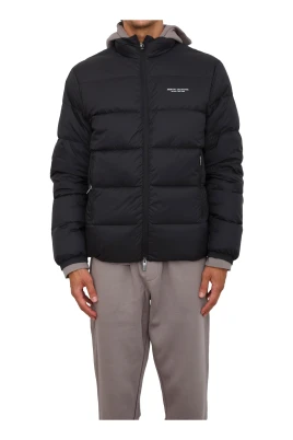 Svart Dunjacka Snygg Design