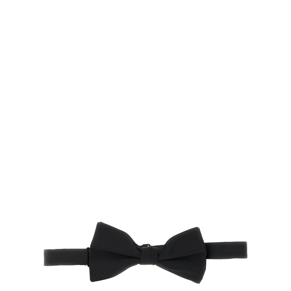 Valentino Garavani Black Bow Ties, Male, One Size, Valentie Silk Bow Tie