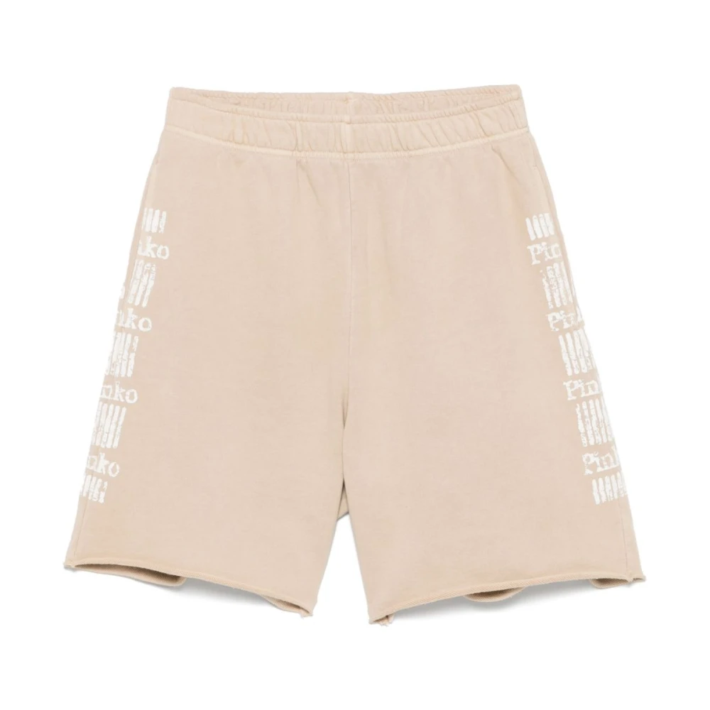 Pinko Beige Bermuda Shorts voor vrouwen Beige Dames
