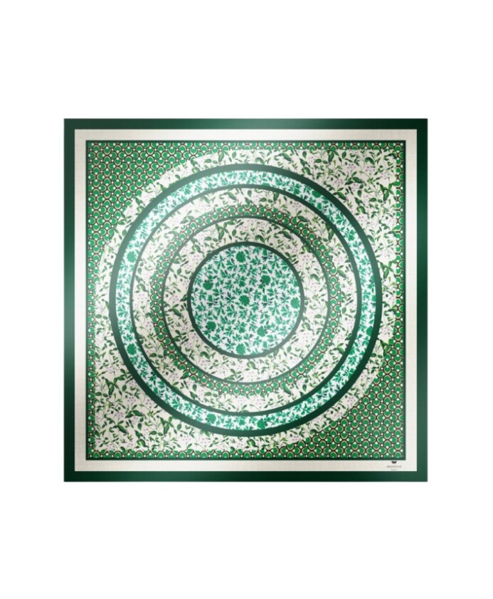 sarong-en-soie-vert-avec-imprime