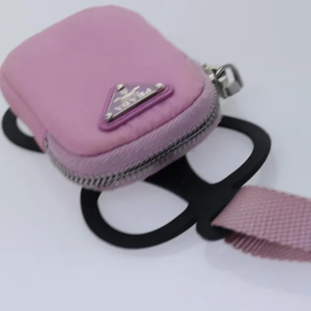 Prada Vintage Pre-owned Nylon pouches Pink Dames