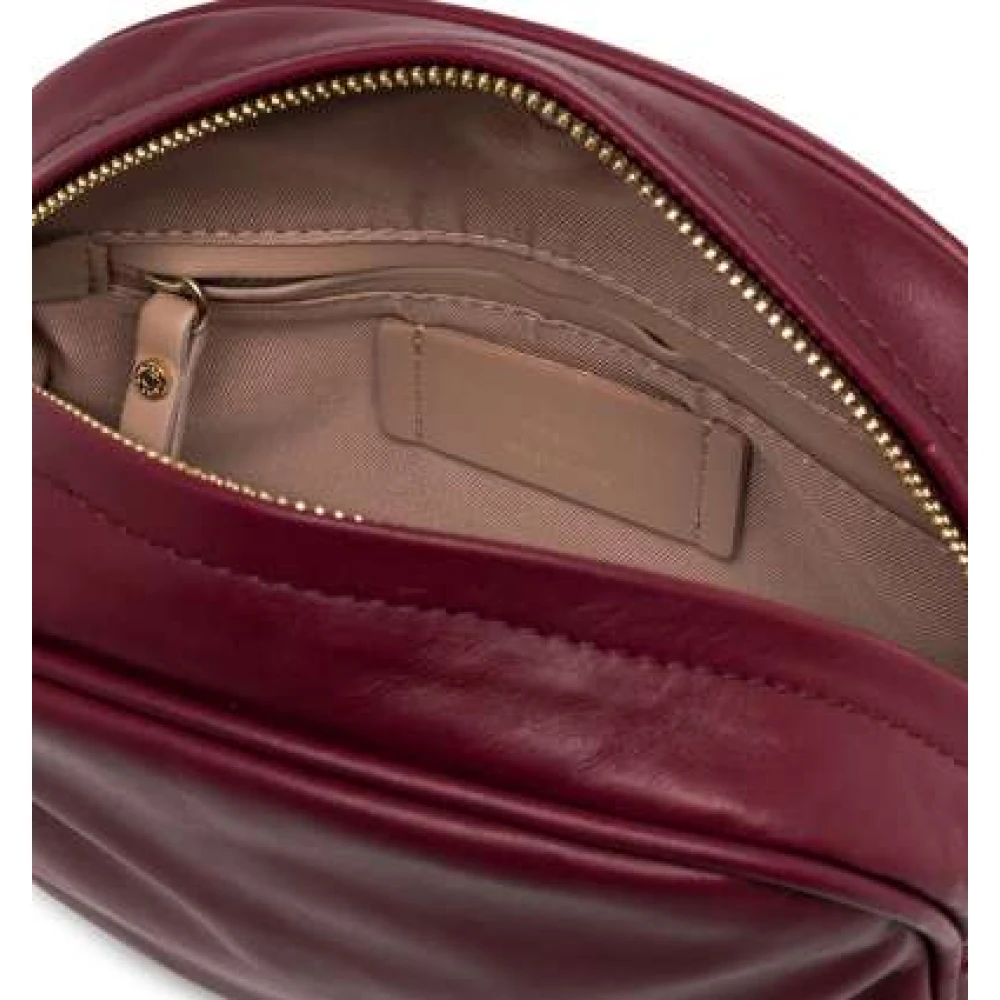 Gianni Chiarini Vierkante leren crossbody tas Red Dames