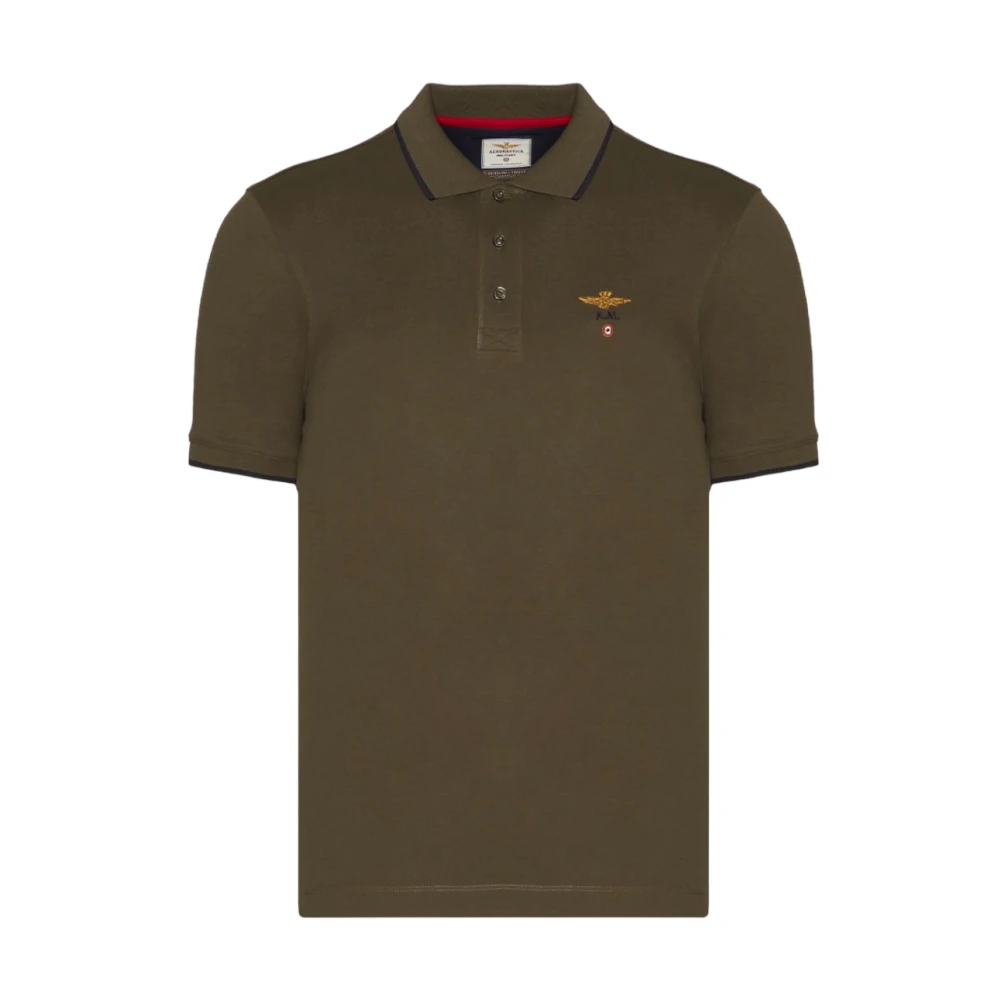 Aeronautica Militare Men's Green Polo Shirts, 2XL, Polo Shirt