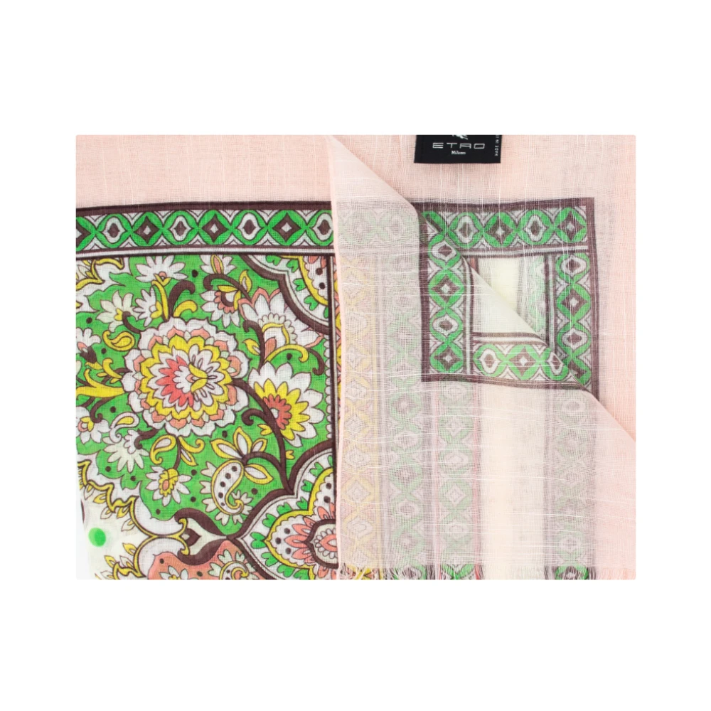 ETRO Paisley Motief Lente Sjaal Multicolor Dames