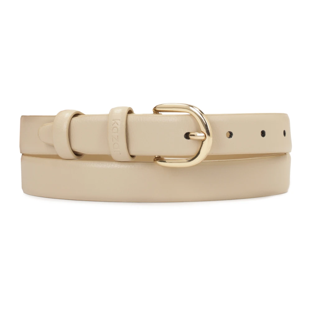 Kazar Leren band in een neutrale kleur Beige Dames
