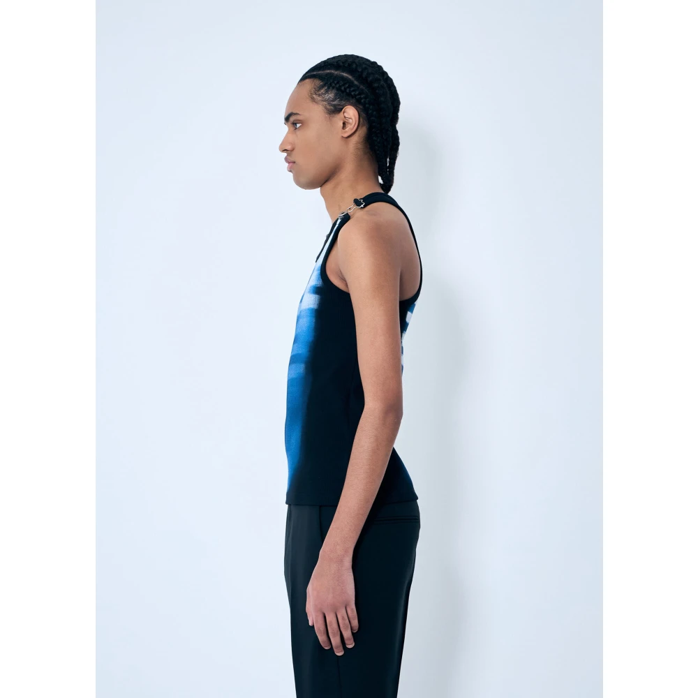 Jean Paul Gaultier Le Heren Tank Top Overall Fastening Blue Heren