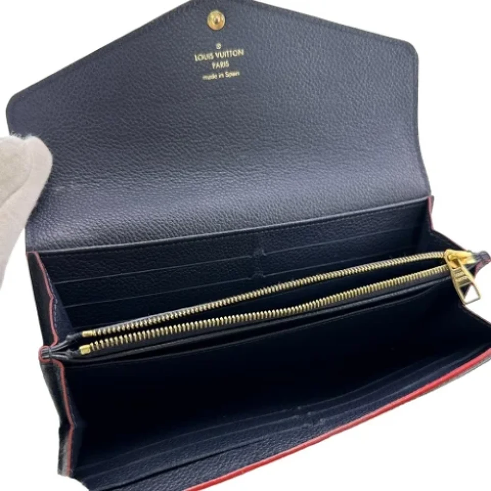 Louis Vuitton Vintage Pre-owned Fabric wallets Blue Dames