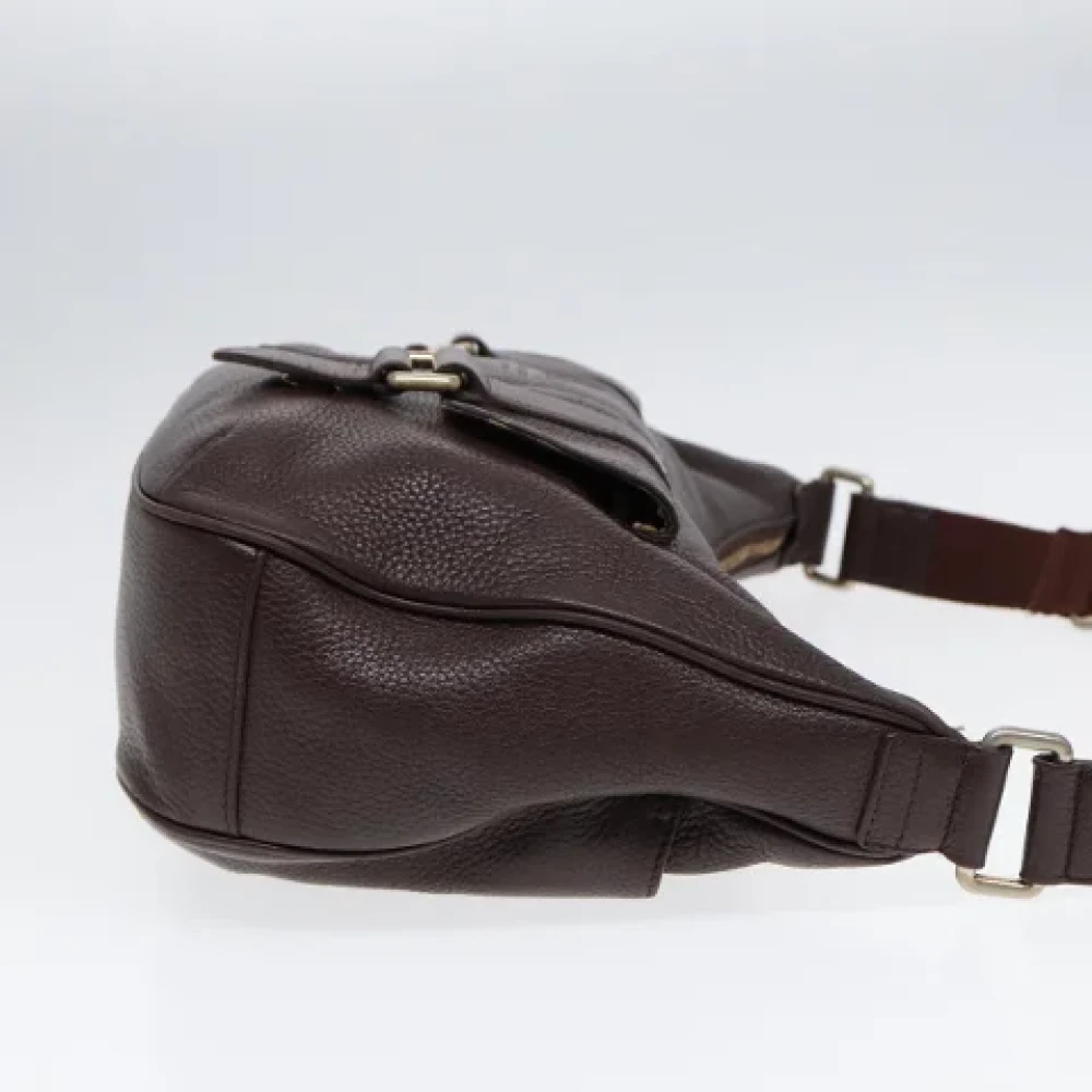 Burberry Vintage Pre-owned Fabric shoulder-bags Brown Dames