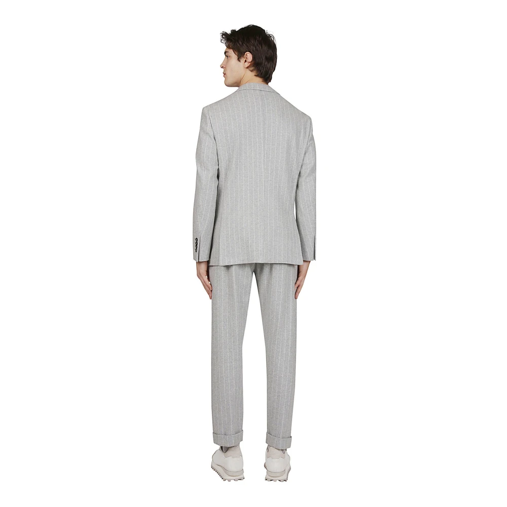 Eleventy Kasjmierwol Monopetto Soft Jogger Jurk Gray Heren