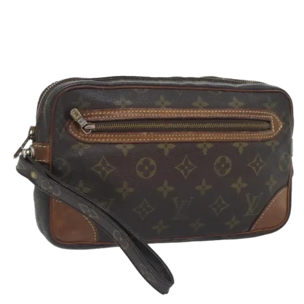 Louis Vuitton Vintage Pre-owned Canvas clutches Brown Dames