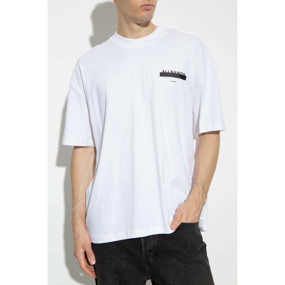 AllSaints T-shirt Redact White Heren