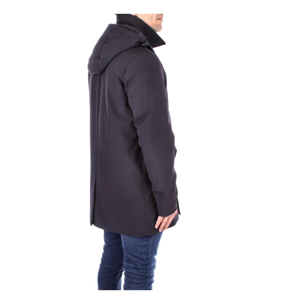Woolrich Heren Hooded Jas voor de Winter Black Heren