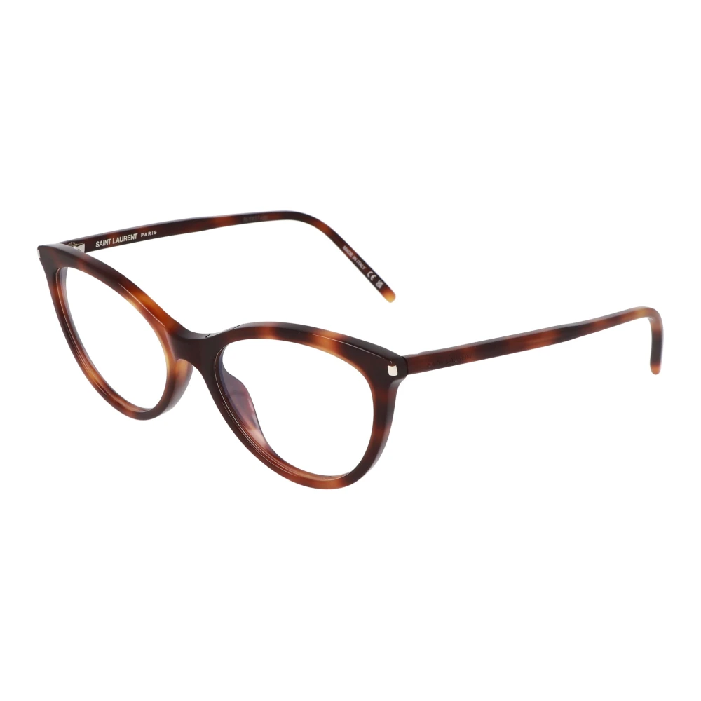 Saint Laurent Unisex Brown Cat-Eye Optical Frame - Glasses - 52 Mm - Accessories