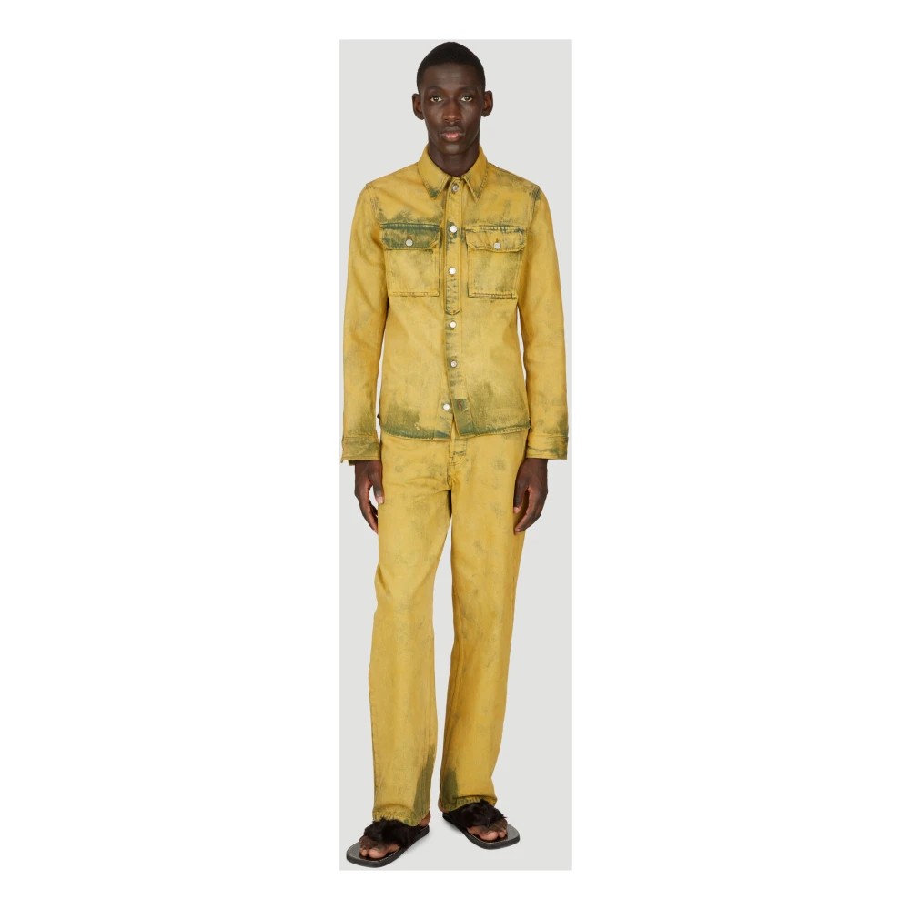 Dries Van Noten Shirts Yellow Heren