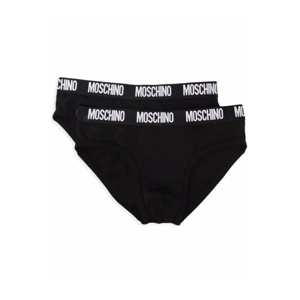 Moschino Herr Svart Underkläder S, Läder, Mäns Underkläderpaket