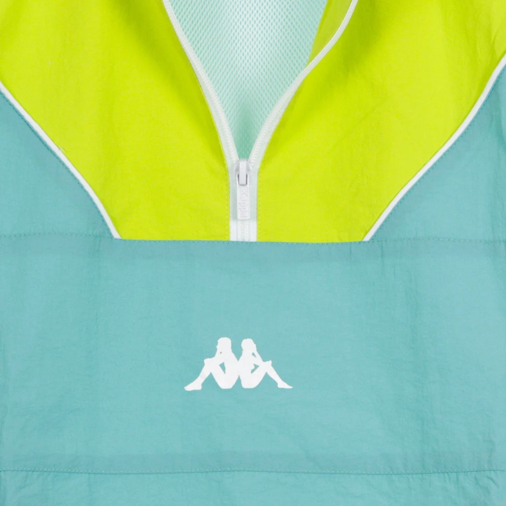 Kappa Heren Windbreaker Jas in Licht Groen Multicolor Heren