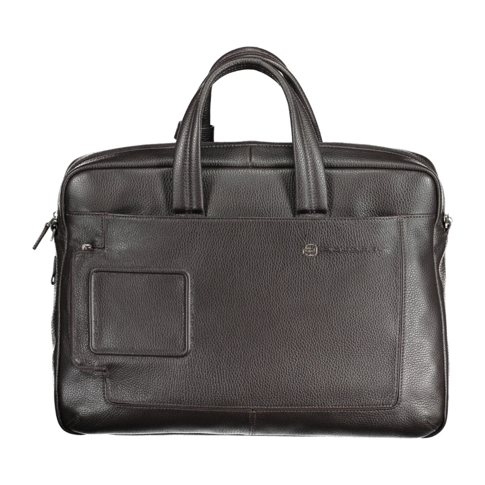 Piquadro Bruine Aktetas met Laptoptas Brown Heren