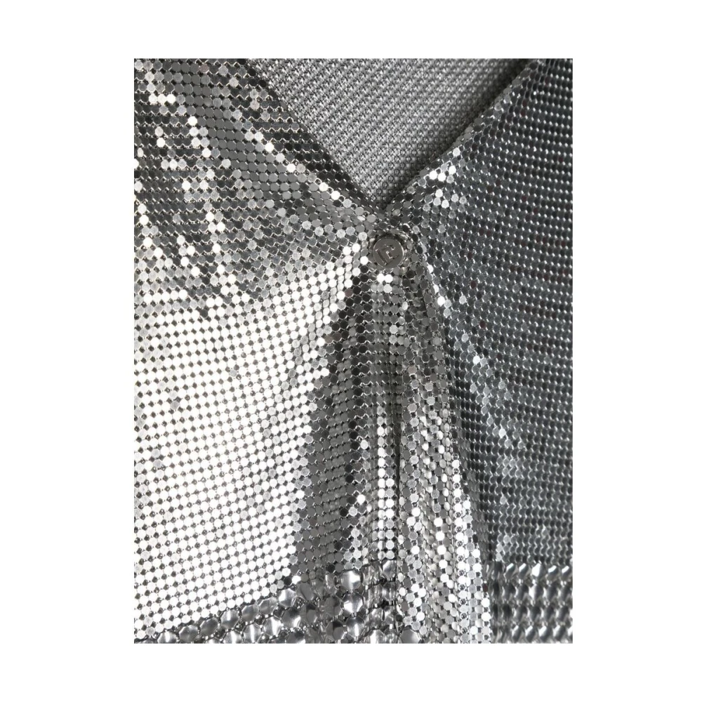 Paco Rabanne Metallic Finish Sjaal Gray Dames