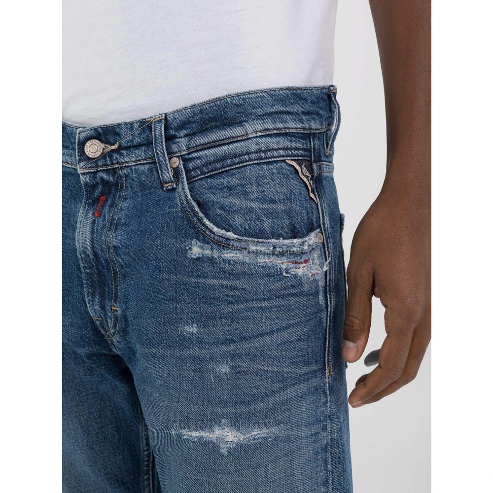 Replay Vintage Slim Fit Denim Jeans Blue Heren