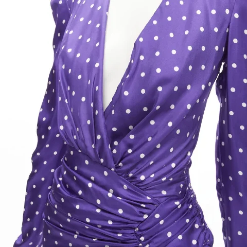 Alexandre Vauthier Pre-owned Silk dresses Purple Dames