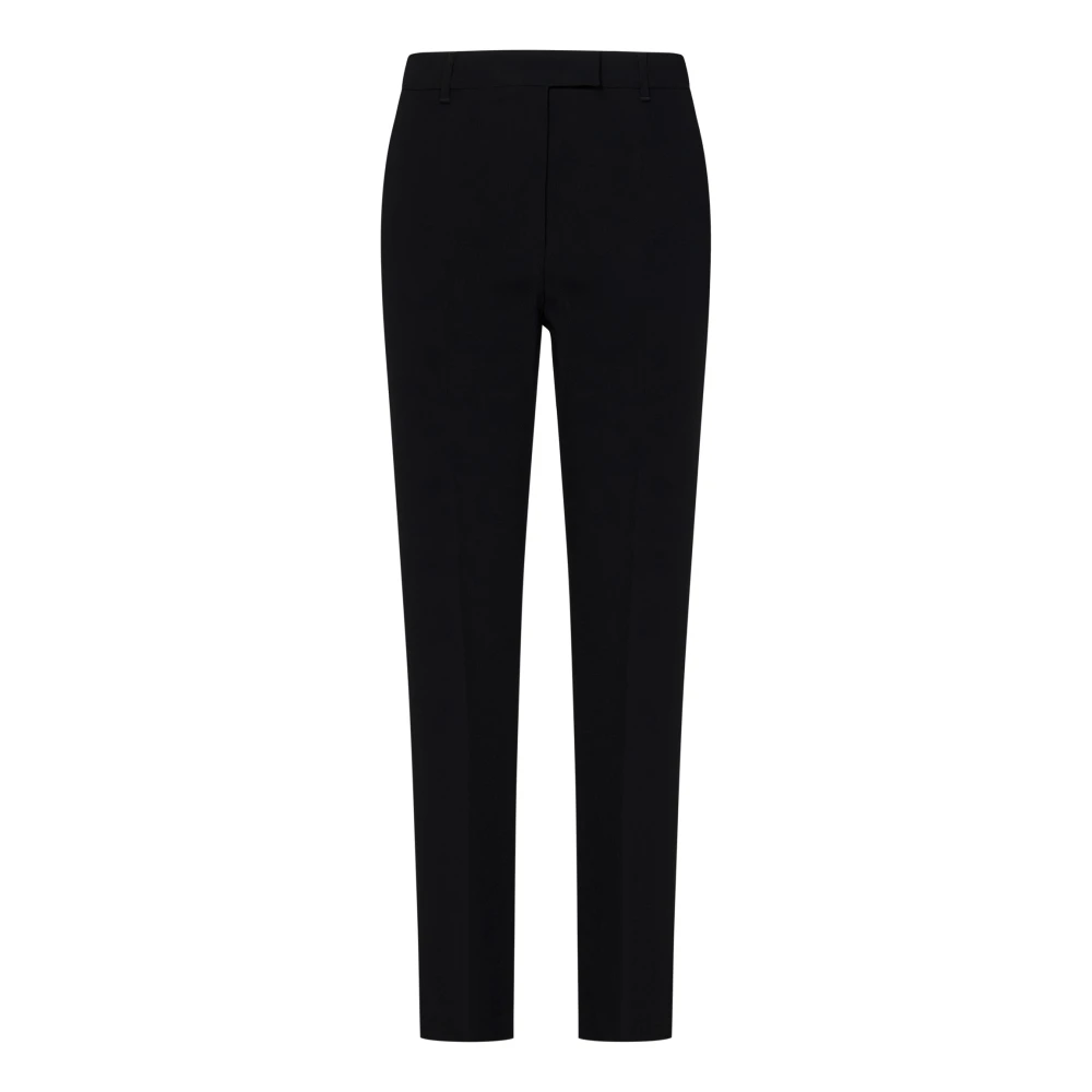 Max Mara Zwarte Broek met Voorrits Black Dames