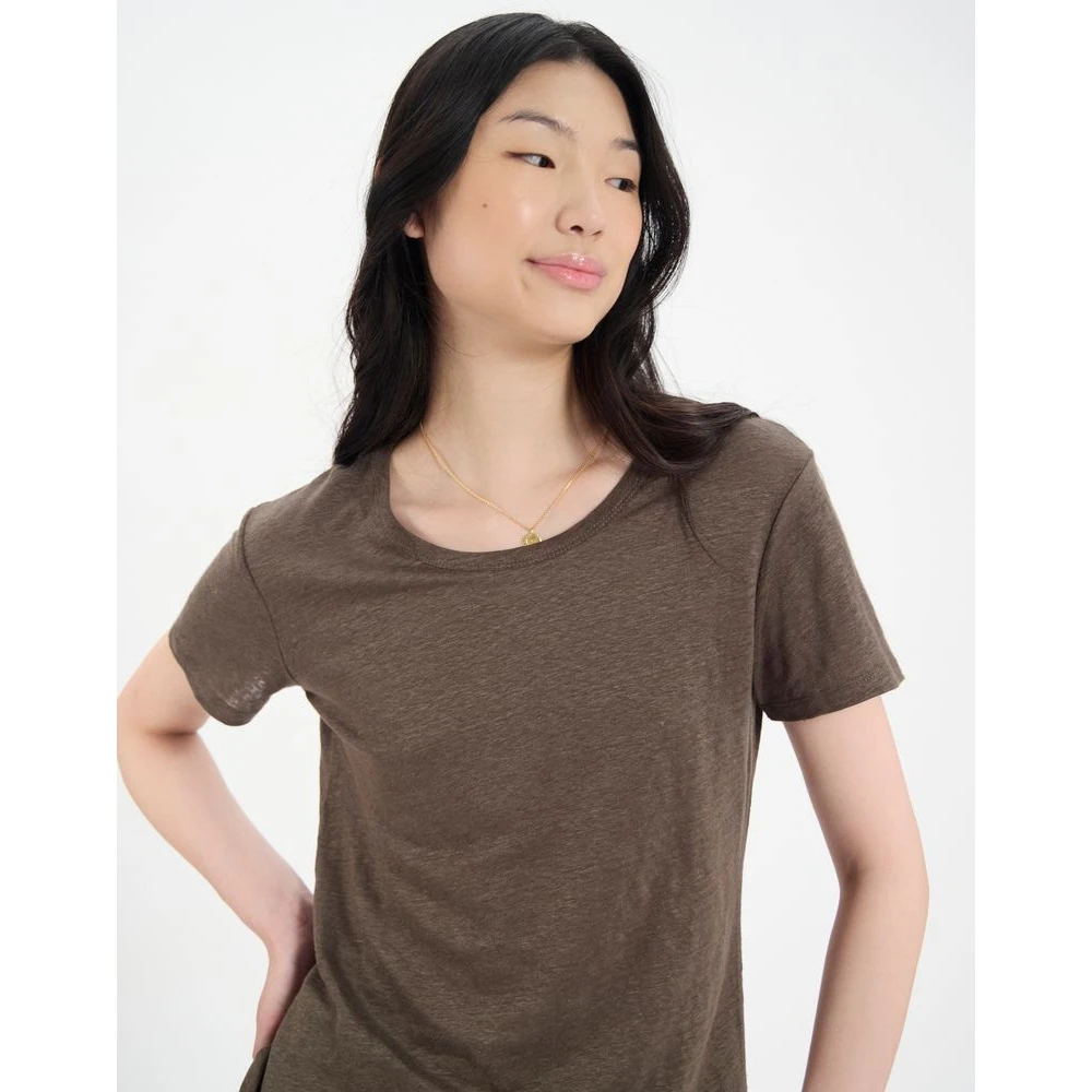 Ines De La Fressange Paris Zonnig linnen T-shirt Green Dames