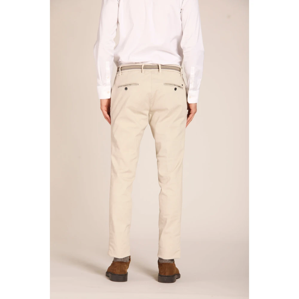Mason's Flex Heren Chino Broek Ice Beige Heren