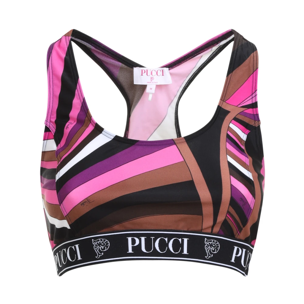 EMILIO PUCCI Monogram Print Elastische Buste Ondergoed Top Multicolor Dames
