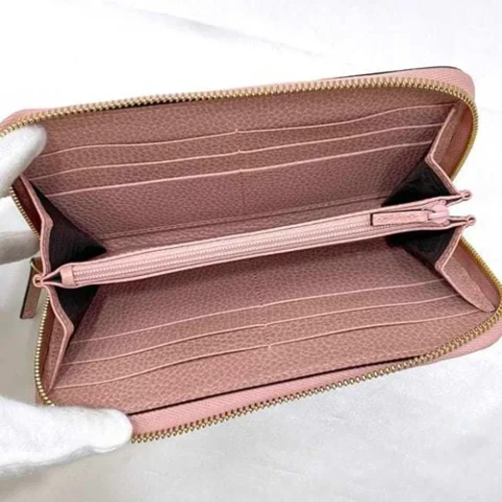 Gucci Vintage Pre-owned Leather wallets Pink Dames